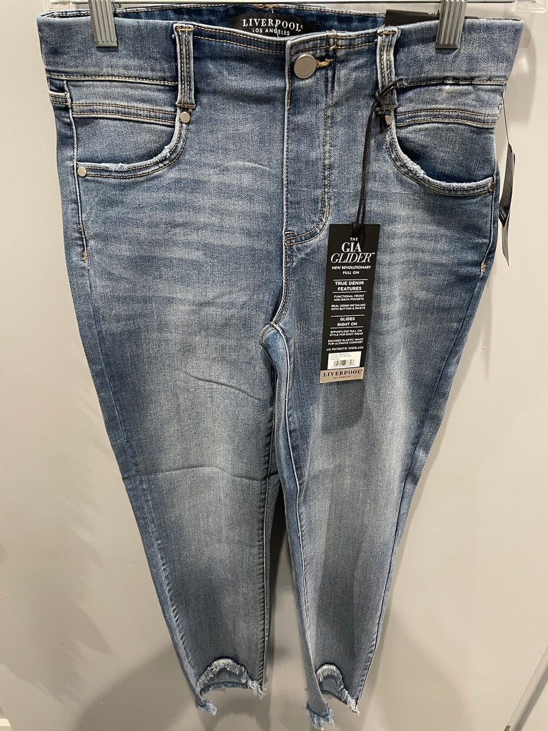 Gia Glider Crop Skinny - Denim