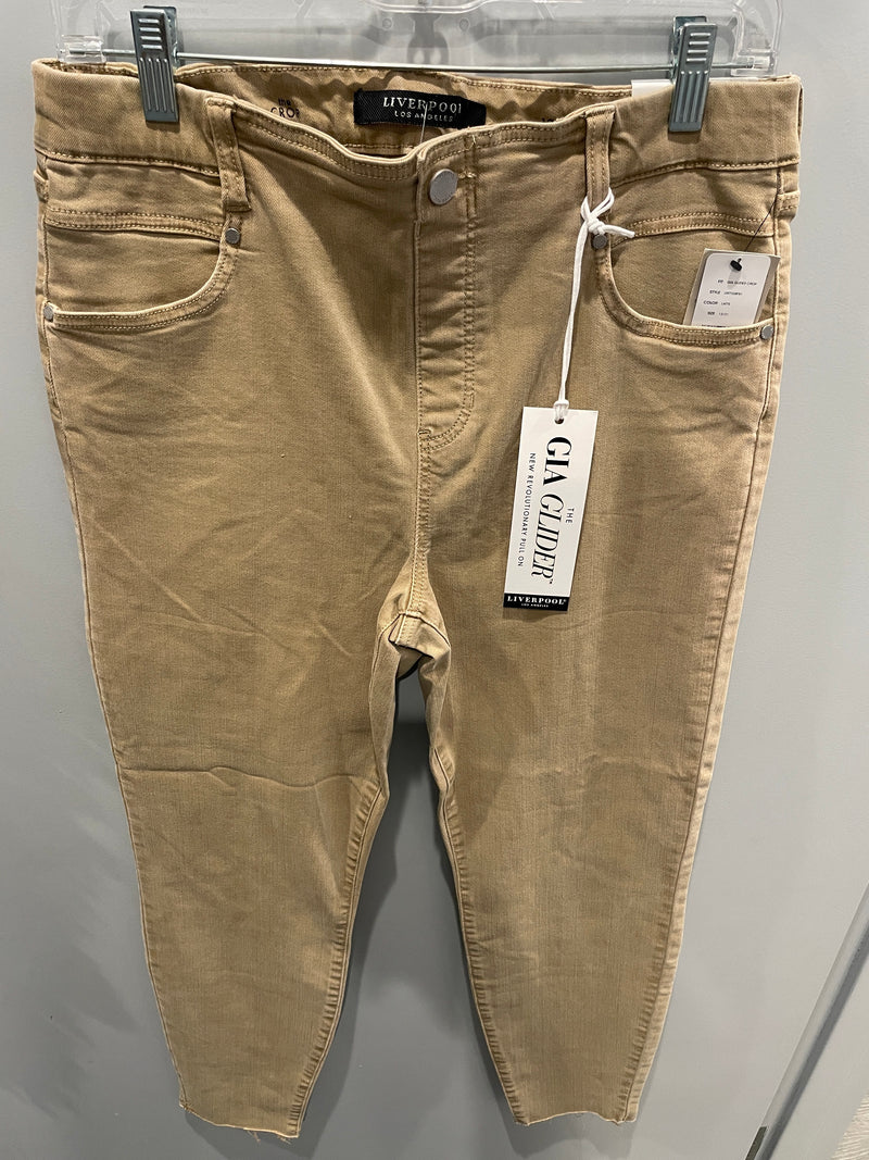 Gia Glider Crop Skinny - Golden Glow